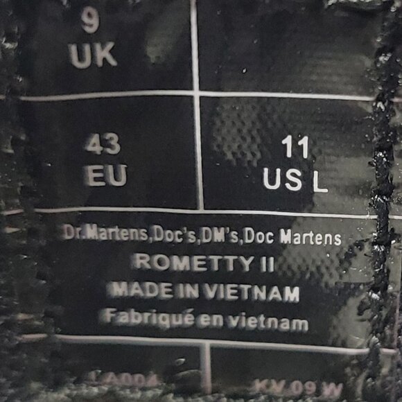 Dr Martens Rometty II Women's Size US 11 Black Leather Platform Chelsea Boots. - Picture 12 of 12